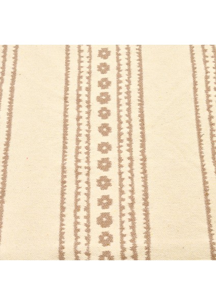 Soft Dalvik Çift Taraflı Kilim - Ekru - 80X150 cm