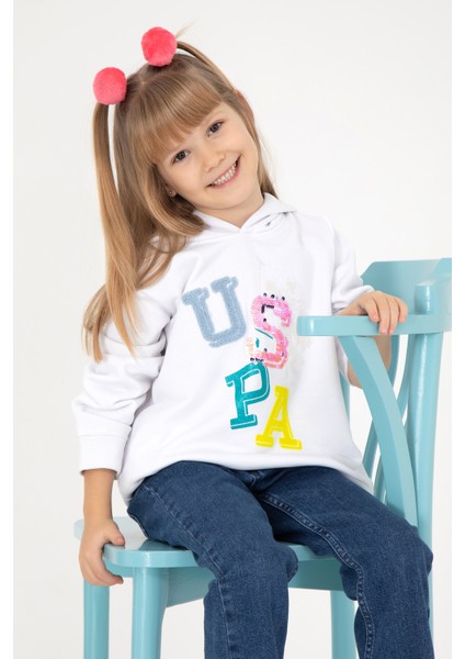 Kız Çocuk Beyaz Sweatshirt 50298119-VR013