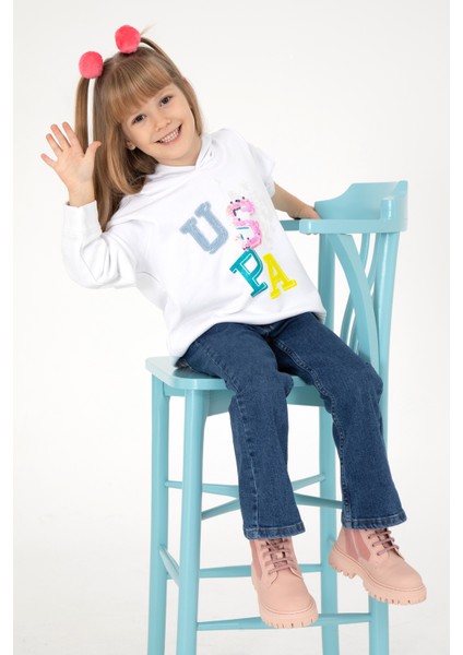 Kız Çocuk Beyaz Sweatshirt 50298119-VR013 fiyatları
