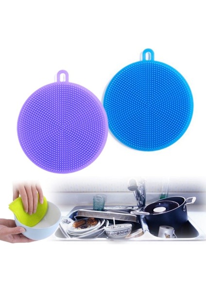 Silikon Bulaşık Yıkama Fırçası Tükenmeyen 2 Adet