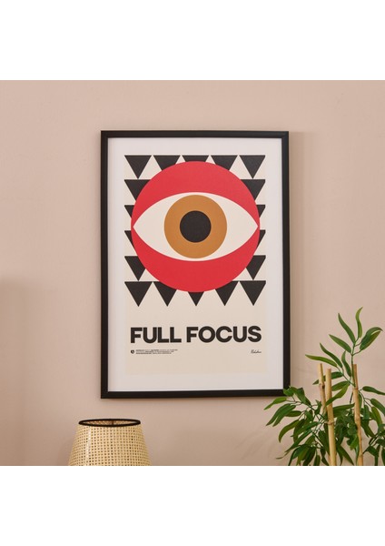 Deco Full Focus Tablo - Kırmızı / Siyah - 50X70 cm
