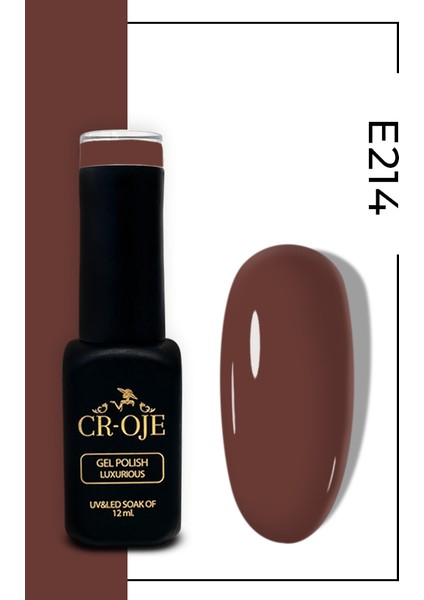 Kalıcı Oje E214- Koyu Kahverengi (12 ML.)