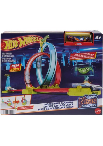 Hot Wheels Neon Yarışlar Çifte Çemberde Yarış Seti