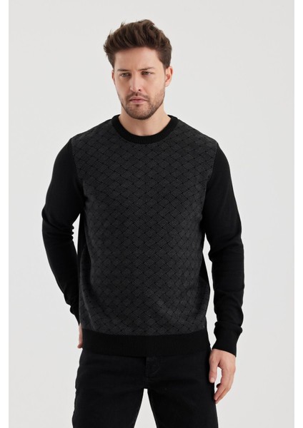 Alexandergardı Bisiklet Yaka Desenlı Regular Fit Kazak (E24-EZE-01) modelleri