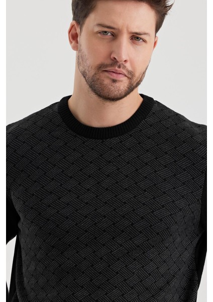 Alexandergardı Bisiklet Yaka Desenlı Regular Fit Kazak (E24-EZE-01) fırsatları