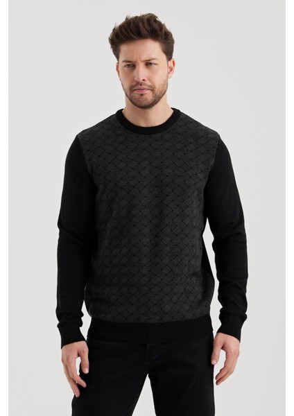 Alexandergardı Bisiklet Yaka Desenlı Regular Fit Kazak (E24-EZE-01) indirimleri