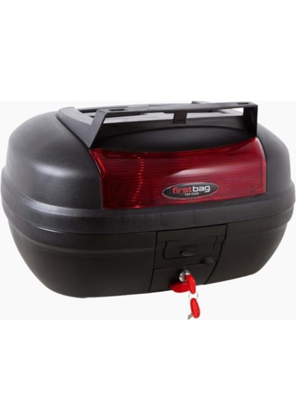 First Bag Motosiklet Çantası 48 Litre Kırmızı Reflektörlü