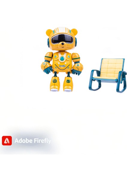 Akıllı Dokunmatik Değişebilen Işıklı Ayı Sesli Alarm Özellikli Uyku Arkadaşı Metal Saat Robot