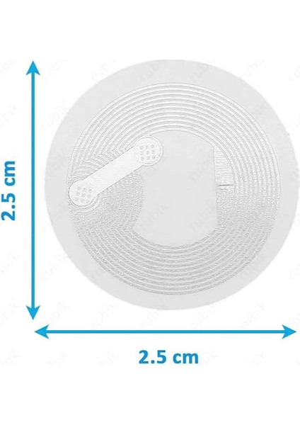 13.56MHZ Nfc Rfid Etiket Manyetik Proximity Göstergeç 13.56 Mhz Güvenlik Kapı Geçiş Ürün Depo Pers