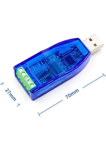 USB To RS232 + RS485 Modül Kutulu Endüstriyel Tip Seri Port Sinyal Çevirici Haberleşme Otomasyon