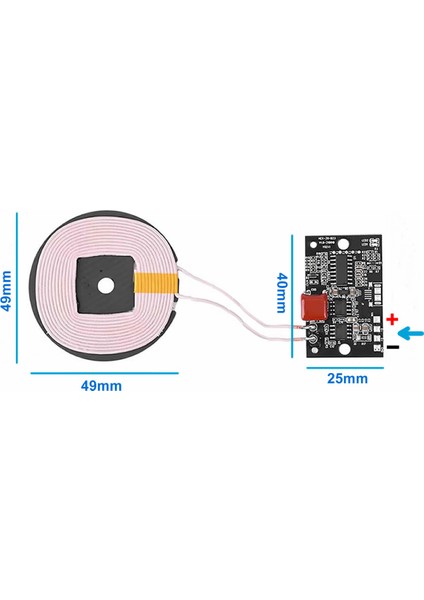 12V 15W Kablosuz Şarj Modülü HCX-20-D23 Qi Mobil Akıllı Telefon Oyuncak Hızlı Pil Şarj Transmitter