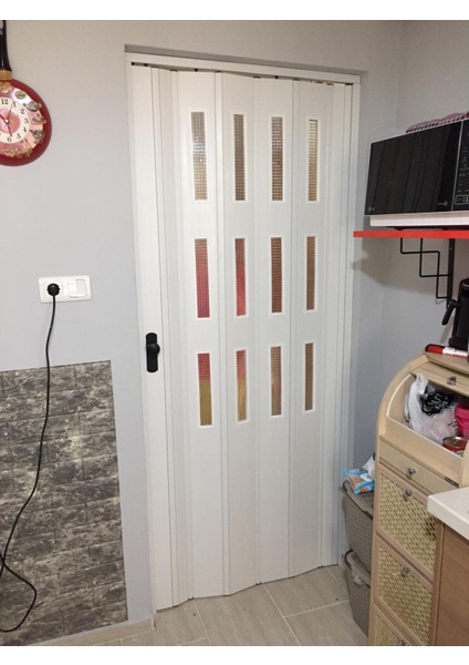 Beyaz Renk 3 Sıra Camlı 12 mm - En 72 cm fiyatları