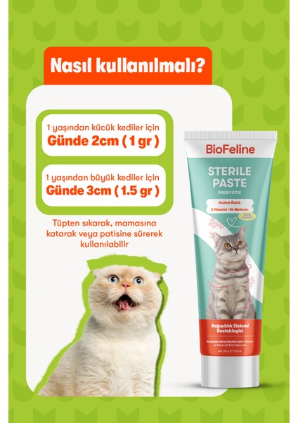 Sterile Paste 100 Gr. ( Kısırlaştırılmış Kedilere Özel Multivitaminli Malt Macunu )