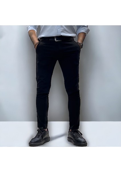 Slim Fit Likralı Kumaş Pantolon