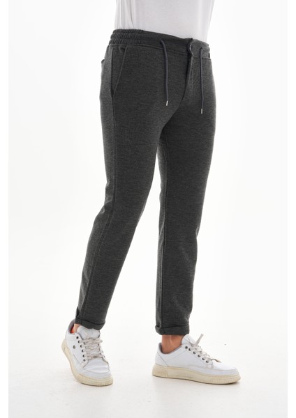 Erkek Bel Lastikli Duble Paça Yandan Cepli Rahat Jogger Pantolon modelleri