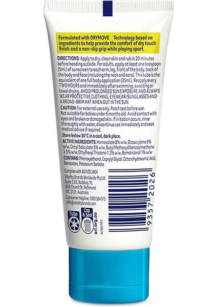 SPF50+ Sport Dry Touch Sunscreen Güneş Kremi 35ML