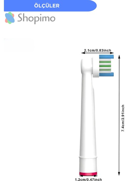 Oral B Uyumlu Yedek Diş Fırçası Başlığı Seti | 4'lü Paket