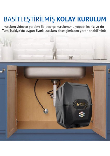 5 Aşamalı JACOBI Membranlı Çelik Tanklı Su Arıtma Cihazı modelleri
