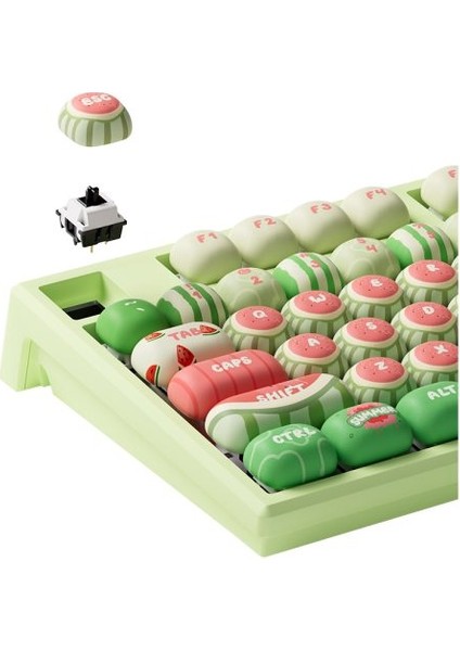 MONSGEEK MG108B Watermelon RGB Kablosuz Hotswap Mekanik Gaming Klavye