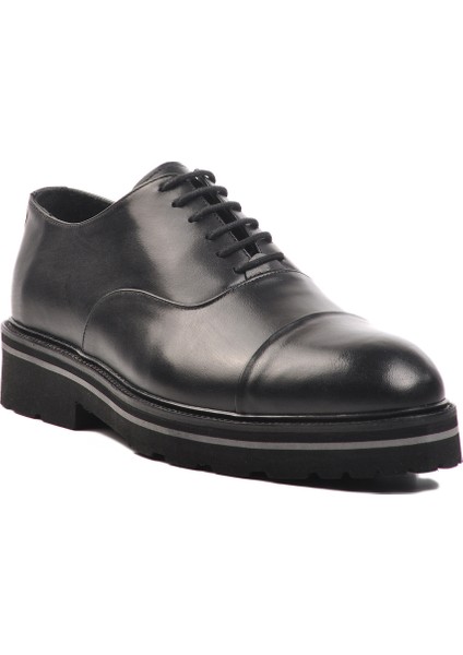 Siyah Deri Erkek Klasik Ayakkabı Premium 2874 M modelleri