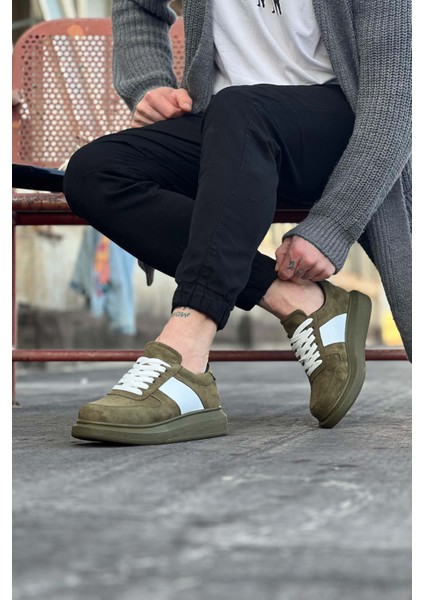 WG011 Haki Süet Erkek Casual Ayakkabı