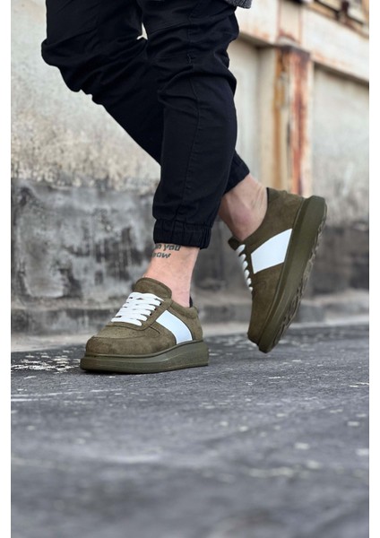 WG011 Haki Süet Erkek Casual Ayakkabı