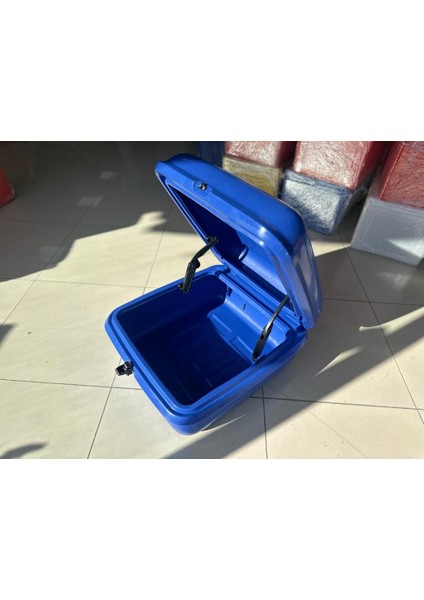 Motosiklet Servis Kurye Çantası Midi Box Mavi 110 Litre