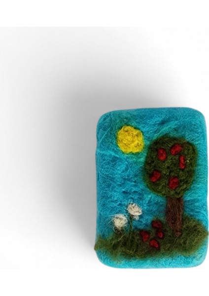 Meyve Ağacı Sabun Üzerine Keçe Çalışma