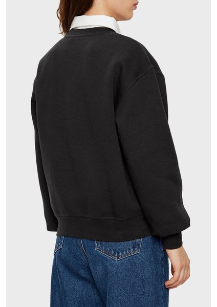 Pamuklu Regular Fit Bisiklet Yaka Sweat Bayan Sweat WW0WW41246 Bds fiyatları