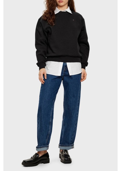 Pamuklu Regular Fit Bisiklet Yaka Sweat Bayan Sweat WW0WW41246 Bds modelleri