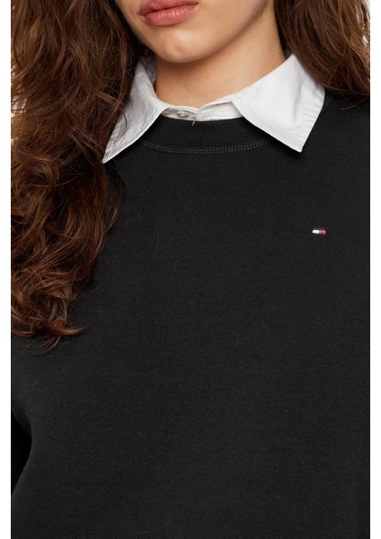 Pamuklu Regular Fit Bisiklet Yaka Sweat Bayan Sweat WW0WW41246 Bds fırsatları