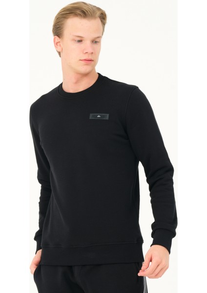 %100 Pamuk Erkek Regular Fit Siyah Sweatshirt fiyatları