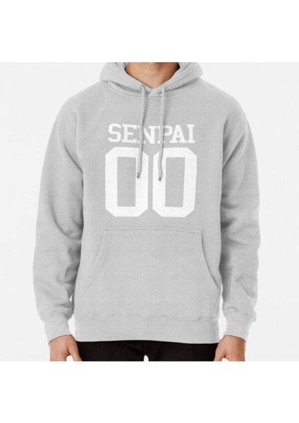 Senpai Shirt (White) Baskılı Sweatshirt