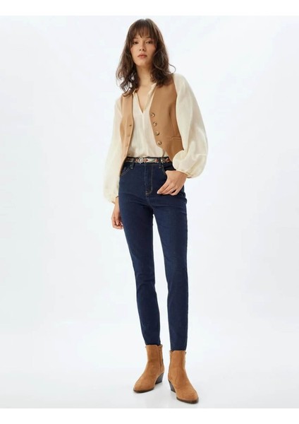 Kadın Jean Pantolon Indigo 5WAL40204MD