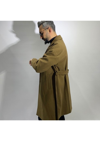 Oversize Erkek Kaşe Kaban