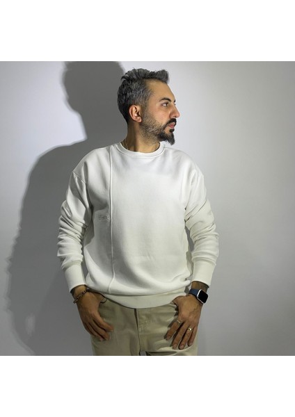 Pamuklu Basic Oversize Erkek Sweatshirt