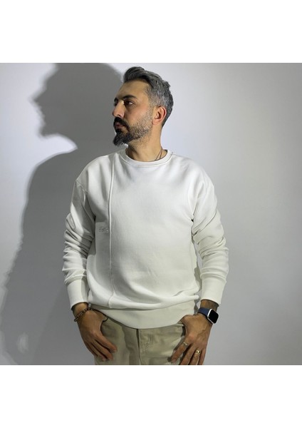 Pamuklu Basic Oversize Erkek Sweatshirt