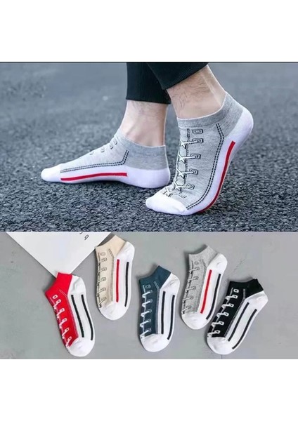 Converse 5'li Patik Çorap Seti - Spor ve Günlük Kullanım Için Ideal