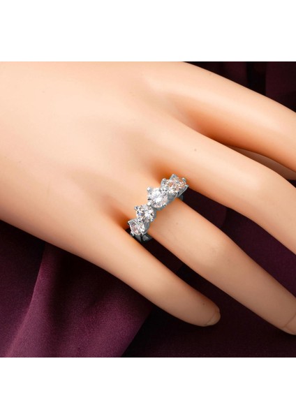 Spica 14 Ayar Beştaş Beyaz Altın Yüzük fiyatları