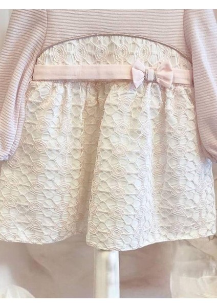 Kız Bebek Çizgili Fiyonklu Şık Elbise fırsatları