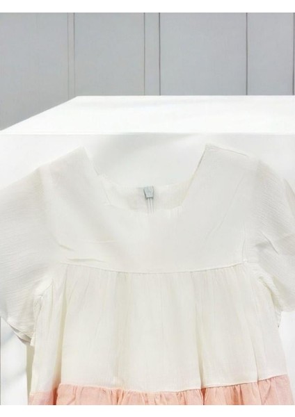 Kız Bebek Çocuk Pamuklu Kat Kat Fırfırlı Renkli Elbise fırsatları