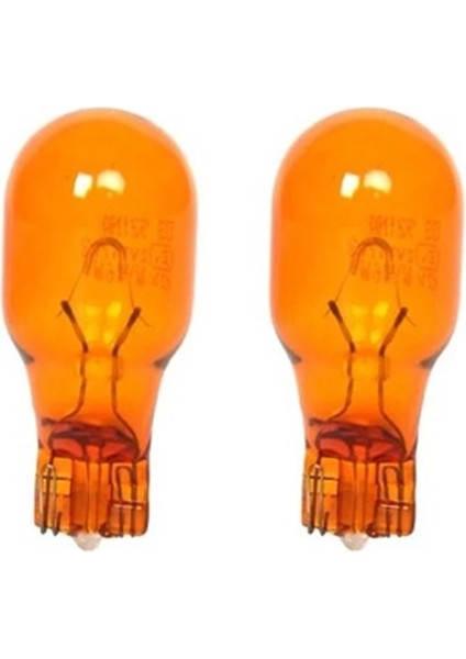 2 Adet Toshiba 12V WY16W T15 Turuncu Dipsiz Ampul