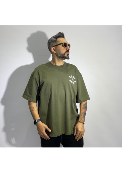 Born x Raised Nakış Erkek Gramajlı Oversize Tişört