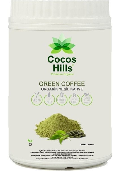 Ground Green Coffee Öğütülmüş Yeşil Kahve 750 gram