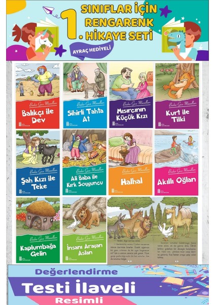 1.sınıf Okumayı Sevdiren 10 Lu Hikaye Seti 9 (16 Sayfa)