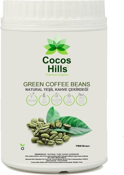 Green Coffee Beans Yeşil Kahve Çekirdeği 750 gram