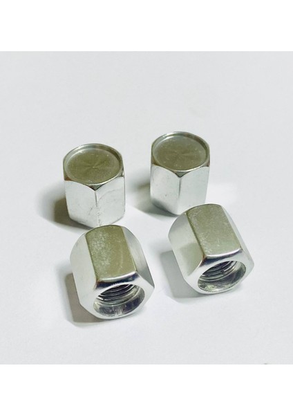 Tüm Araçlara Uyumlu Alüminyum Sibop Kapağı 4'lü Set modelleri