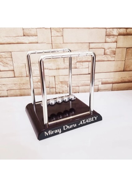 Kişiye Özel Büyük Boy Newton Denge Topu Balance Balls Isimlik