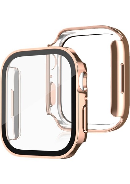 Apple Watch 6 7 8 9 40MM 41MM Uyumlu Rubber Kasa Ekran Koruyucu 360 Kılıf Kapak
