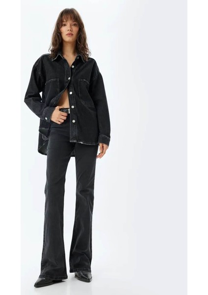 Kadın Jean Pantolon Siyah 5WAL40206MD